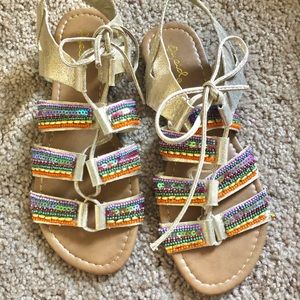 Beaded sandals